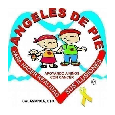 Logotipo ángeles de pie AC, para niños con cáncer